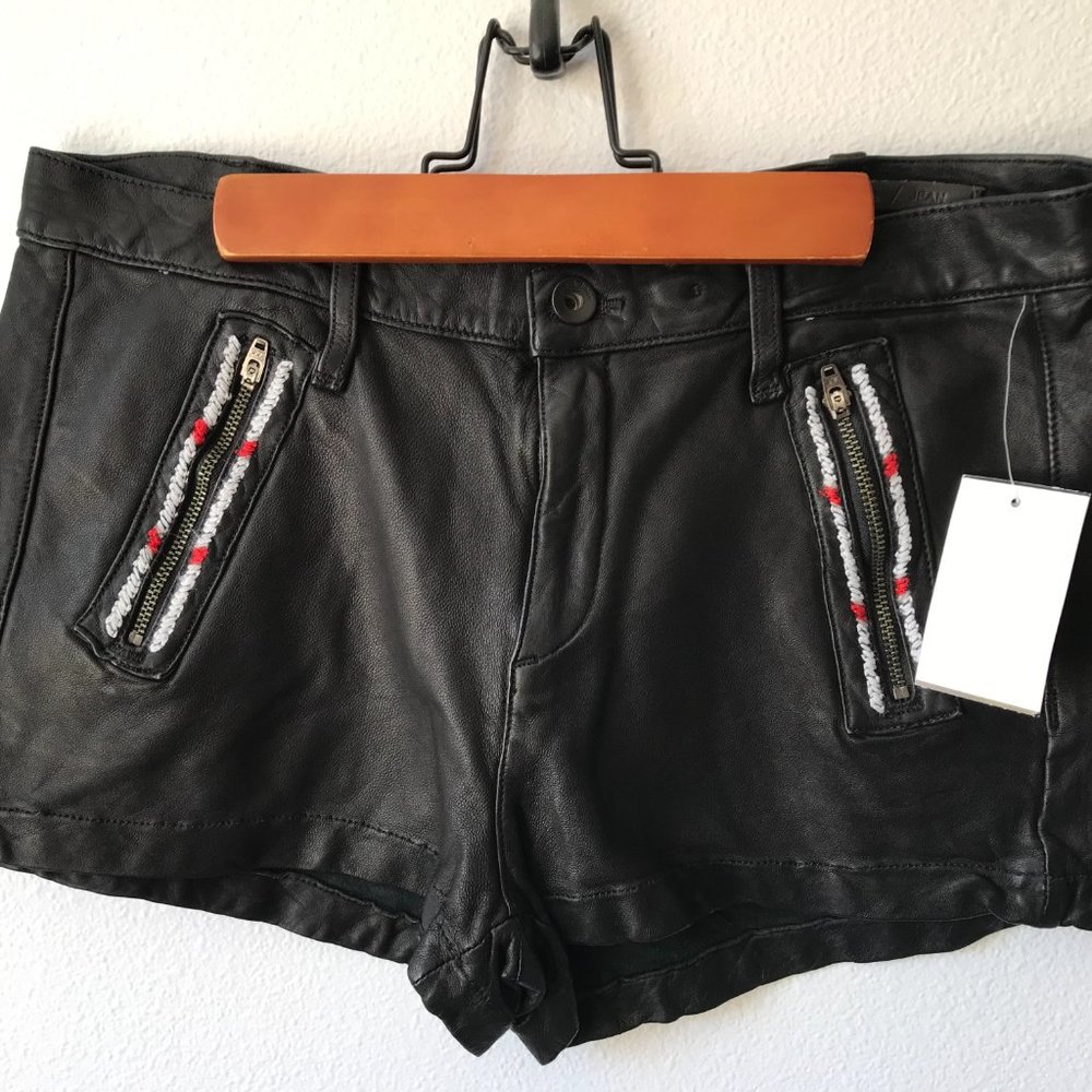 Rag & Bone lamb leather shorts Lakshimi - Picture 2 of 5